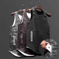 The new 2021 quick-drying fitness vest mens sport cut sleeve T-shirt breathable running basketball training suit sleeveless clothes