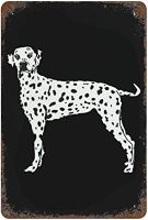 Dalmatian โปสเตอร์เหล็กป้ายดีบุกโลหะต้อนรับภาพวาดที่แขวนด้วยเครื่องตกแต่งฝาผนังวินเทจสีสนิม