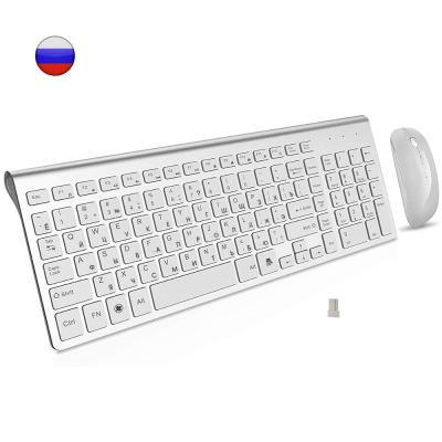 Russian &amp; English Characters Wireless Keyboard Mouse combo 2.4G Portable Wireless Keyboard and Mouse for Windows Mac Android Keyboard Accessories