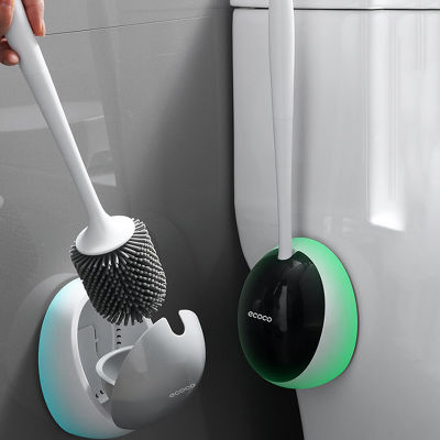 ECOCO Silicone Toilet Brush For WC Accessories Drainable Toilet Brush Wall-Mounted Cleaning Tools Home Bathroom Accessories Sets