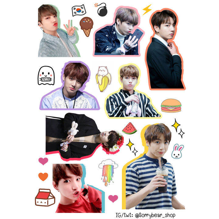 bts-sticker-die-cut-สติ๊กเกอร์-bts-ไดคัท-กันน้ำ-เรซิ่น