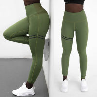 Hip lifting sweat absorption sports fitness tight Yoga Pants womens double ring printed Leggings