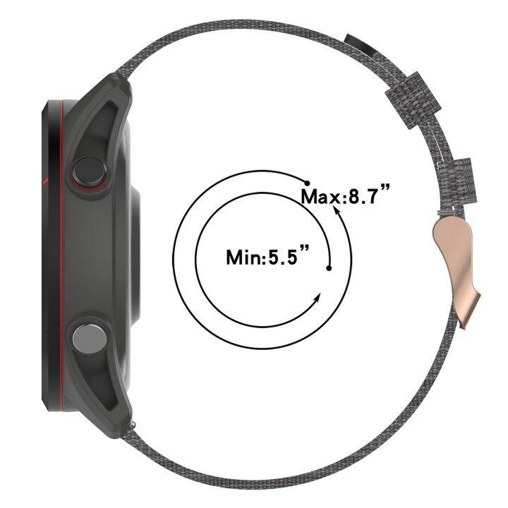 สำหรับนาฬิกาเกียรติยศ-es-20มม-ผ้าทอไนลอนสายนาฬิกาข้อมือ-สีม่วงอ่อน