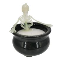 Skull Candle Creepy Halloween Skeleton Candle Ornament Halloween Decor Goth Candle Scary For Dining Rooms Bedrooms Homes Kitchens modern