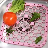 【YY】Placemat Heat Insulation Pad Vegetable Fruits For Dish Sink Square Anti Slip Kitchen Accessories Cooking Tools Silicone Mat