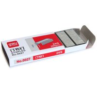 Deli 248 Standard Staples, Silver, 500Box, 0027#, 5 Pack