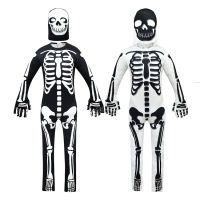 Terror Skull Halloween Costumes for Kids Zentai Jumpsuit Party Ghost Cosplay Anime Skeleton Skull Dress Carnival Clothes