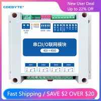 4DO Modbus RTU ควบคุม Io โมดูลเครือข่ายพอร์ตอนุกรม RS485อินเตอร์เฟซ CDEBYTE MA01-AXCX4040การติดตั้งรถไฟ8V ~ 28V DC IoT