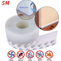 5M Self adhesive Door Bottom Sealing Strip Weatherproof Window Rubber Seal Windproof Dustproof Glass Sealing Tape