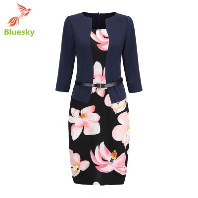 Women Office Work Formal Dress Bodycon Sheath Pencil Dresses