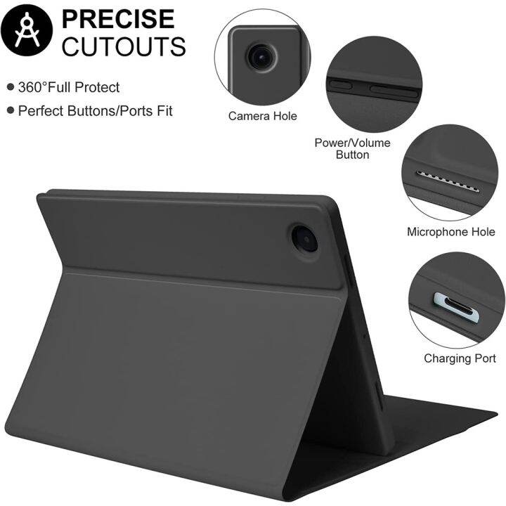 Goojodoq Funda Casing Samsung Galaxy Tab A7 A8, Sarung Keyboard untuk