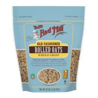 Bobs Red Mill Rolled Oats Whole Grain 907g/Bobs Red Mill ข้าวโอ๊ตรีดธัญพืช 907g