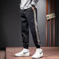 GISU MALL-New mens trendy brand loose straight casual pants trend versatile sports casual pants