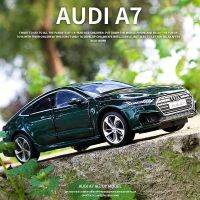 ของเล่นจำลองโมเดลรถ Diecast รถ AUDI A7ของเล่นจำลองยางรถยนต์ประตู6บานเปิดไฟเสียงดึงกลับรถสำหรับเด็ก39; S