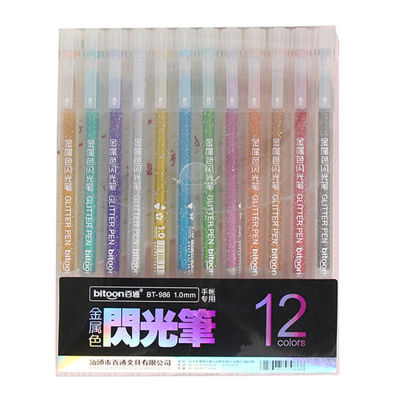 12 ColorsSet Highlighter Pen Cute Color Gel Pen Painting Writing tool For Girl Kids Gifts DIY School Kawaii Stationery