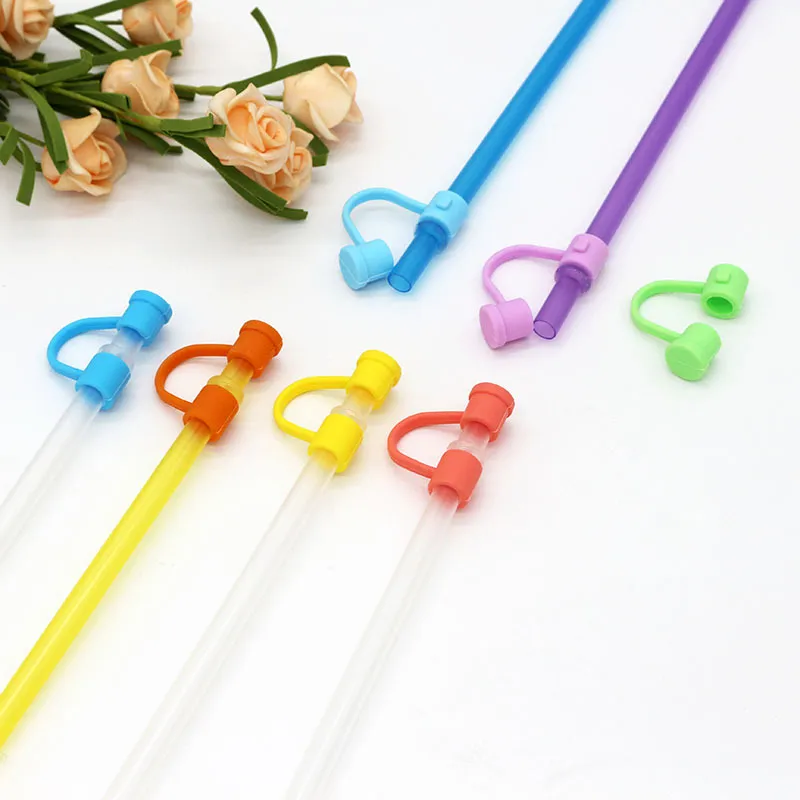 Silicone Straw Covers Cap Cute Flower Straw Toppers for Tumblers Dust-Proof  Drinking Straw Caps for Reusable Straws Tips Lids