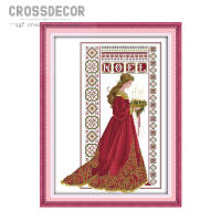 Angel Cross Stitch Set With Materials Embroidery Starter Kits for Beginners Arts and Crafts for Home Decor Angel (2)