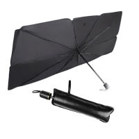 Car Front Windshield Sunshade Umbrella Foldable Reflector Umbrella For Car Front Window BlocksFolding Car Umbrella Sunshade For