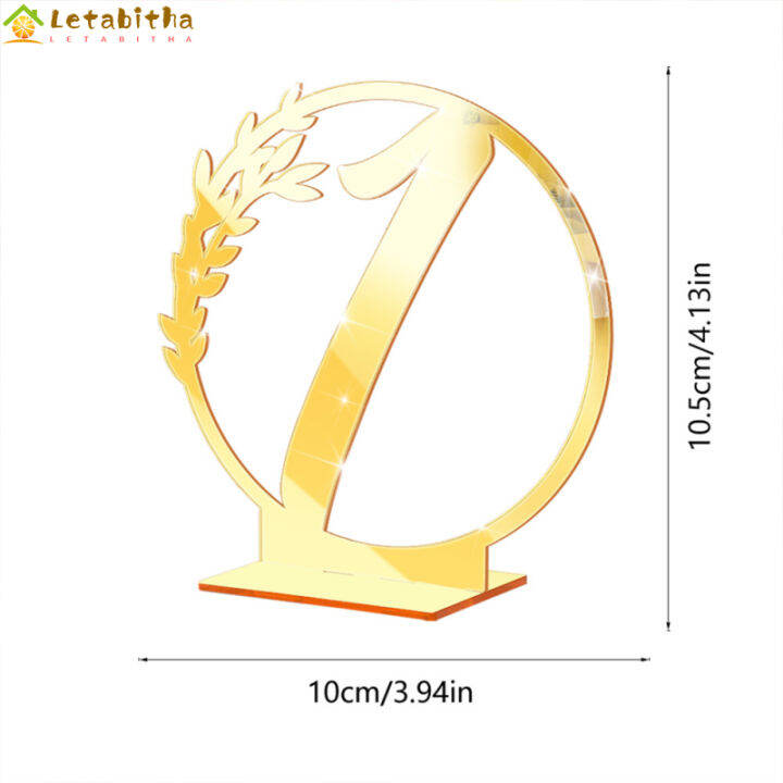 letabitha-ป้ายหมายเลขโต๊ะงานแต่งงานอะคริลิคบัตรตัวเลขใสหกเหลี่ยมสำหรับงานแต่งงานงานอีเว้นท์งานเลี้ยง