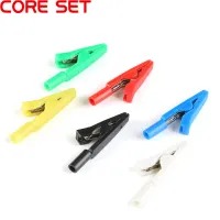 【YY】5Pcs Crocodile Alligator Clips With 2mm Socket Banana Jack Test Clamp Wire Clip terminal aligator clips