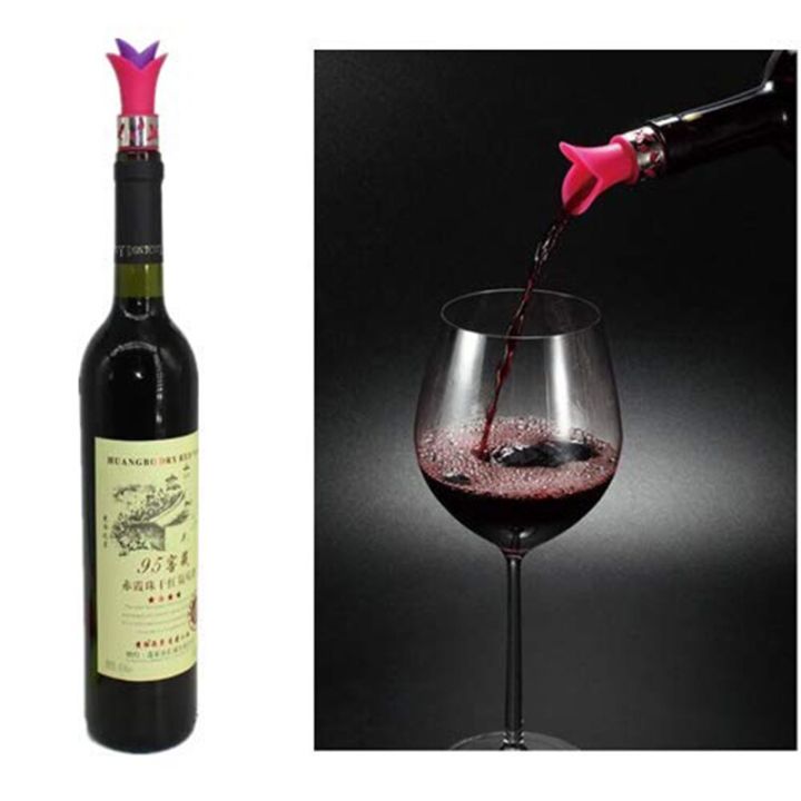 hot-on-sale-liuaihong-ไวน์และเครื่องดื่ม2-in-1ขวดเทไวน์-spers-ปลั๊กจุก-sper-ไวน์ปากขวดรินน้ำมันจุกขวดเท8-5-2-7เจลซิลิโคน