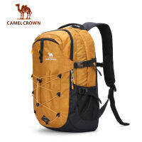 Camel Crown กระเป๋าเป้สะพายหลังสำหรับเล่นกีฬา,เป้สะพายหลังสวมใส่ได้กันน้ำสำหรับทำกิจกรรมนอกบ้านเดินป่าท่องเที่ยวตั้งแคมป์พักผ่อน40L