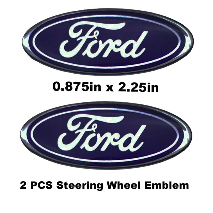 Hot New 2 pack Ford F150 Steering Wheel logo Sticker Emblem for ...