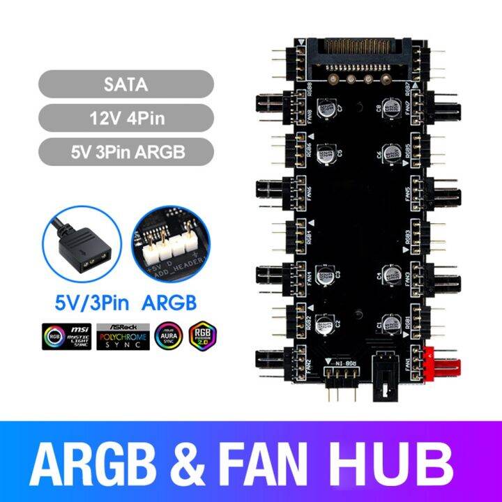 5v-3-pin-argb-rgbw-cable-asus-aura-sync-rgb-8-hub-splitter-sata-power-extension-cable-adapter-led-strip-light-pc-rgb-fan-cooler