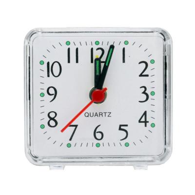Hot1 ~ 10PCS Creative Silent นาฬิกาปลุก Night Light ห้องนอนข้างเตียงสำนักงานนาฬิกาปลุกขนาดเล็กต้องการแบตเตอรี่ Loud Twin Bell Quartz