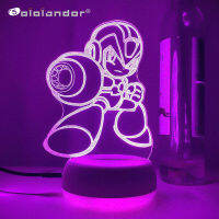 Hot Rockman Mega Man 3D โคมไฟลาวา Led RGB Neon Touch Night Lights ของขวัญสำหรับเพื่อนเด็ก Gaming Room โต๊ะตกแต่งที่มีสีสัน