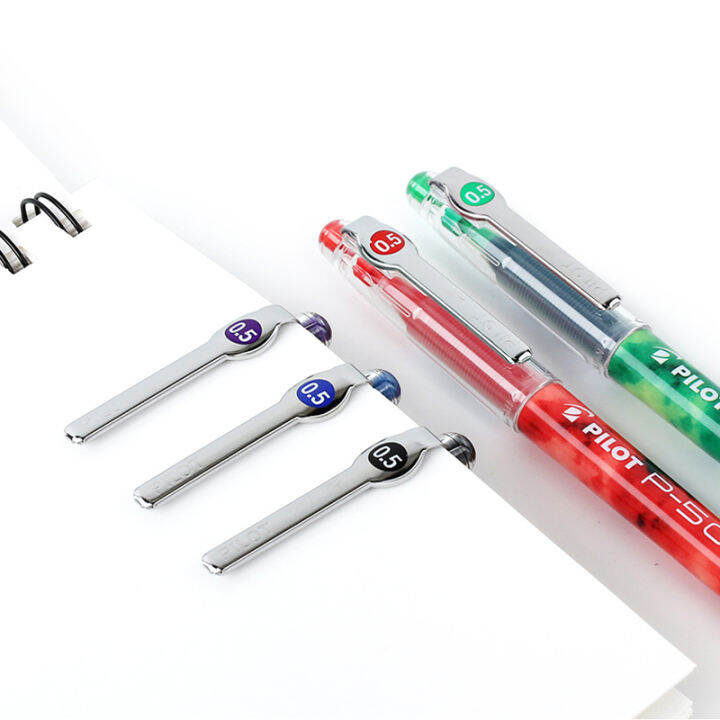 6pcs-pilot-gel-pen-bl-p500-needle-pen-tip-0-5mm-large-capacity-student-writing-business-office-signature-water-based-pen