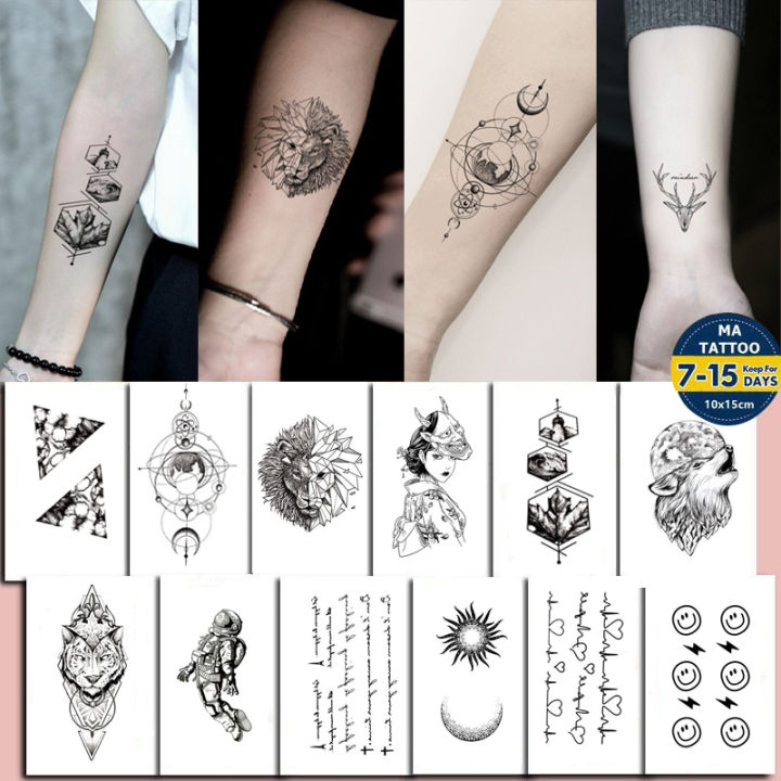 MEET Magic Tattoo】6cm x 10cm Magic Tattoo Waterproof Temporary Tattoo  Sticker Lasts To 15 Days 