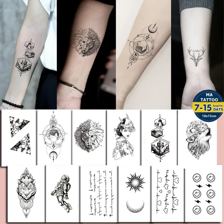 MEET Magic Tattoo】6cm x 10cm Magic Tattoo Waterproof Temporary Tattoo  Sticker Lasts To 15 Days | Lazada PH