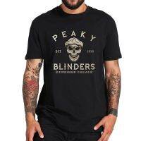 Hardcore Blinders Tshirt Parody Skull Period Crime Drama Tv Series Peakyblinder Digital Print Vintage Tshirt