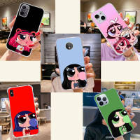 Flexible TPU เคสโทรศัพท์ หรับ iPhone 6 7 6s 13 8 12 5s 11 5 Mini Pro Plus SE Max Lite Pro PD-107 Powerpuff Girls