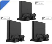 Stand Ps4 Slim,Pro แท่นวาง+ชาร์จจอย Ps.4 DOBE ของแท้ [Stand for Ps4] [ขาตั้ง ps4 3 in 1] [ขาตั้งPS4] [PS4 Stand] บริการเก็บเงินปลายทาง