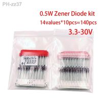 1/2w 0.5W Zener Diode 3.3-30V Assorted Assortment Set New electronic diy kit 14valuesx10pcs 140pcs