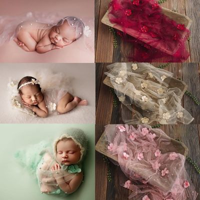 ฉากหลังที่มั่นคงของทารกแรกเกิด,ฉากหลังดอกไม้อุปกรณ์ช่างถ่ายภาพอุปกรณ์ประกอบฉากผ้าห่มสำหรับถ่ายภาพถ่ายภาพดอกไม้ Preal ผ้าลูกไม้ภาพแรกของเด็กทารก