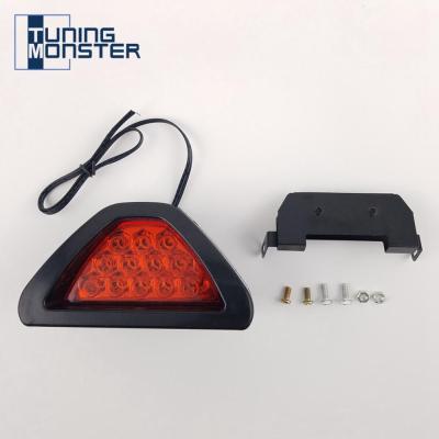 【CW】Tuning Monster Universal F1 Style 12 LED Tail Brake Stop Light Third Red Flashing Blinker Safety Fog Car Lamp