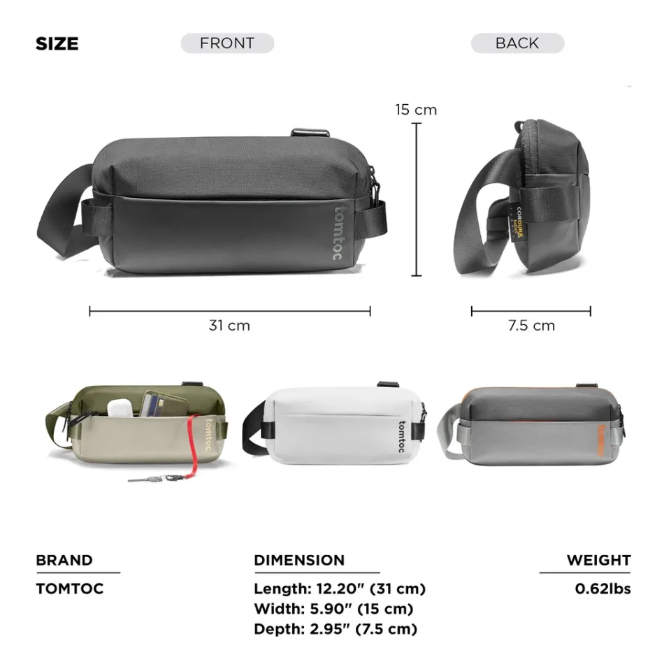 Explorer-T21 SlingBag with Minimalist EDC Design S/M/L