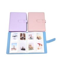 256 Pockets PU Leather Photo Album 3inch Instax Photo Album Plug-in Photo Album Photo Storage Collection Book  Photo Albums