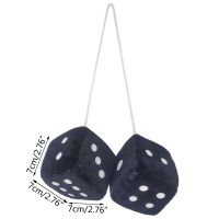 Novelty Dice Velvet Car Pendant Interior Accessories Cool Auto Decoration New Year Gifts Charms Home B36B