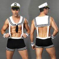 JSY Sexy Mens Sailor Police Uniform Cosplay Lingerie Set Erotic Catsuit Porno Costumes For Sex Role Play Suits Night Sleepwear