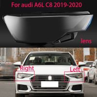 ที่บังตะเกียงแบบไฟหน้ารถสำหรับรถ Audi A6L C8 2019-2021ฝาครอบเลนส์ปรับปรุงใหม่เลนส์ไฟหน้าไฟตกแต่งสวนครอบไฟหน้าการ์ดรถ