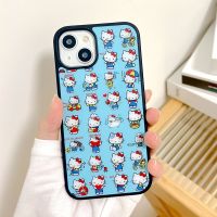 เคสโทรศัพท์มือถือการ์ตูน Hello Kitty สำหรับ iPhone 14 Pro Max 13 Pro Max ฝาหลังซิลิโคนนิ่มสำหรับ iPhone 12 Pro Max 11