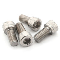 100pcs M1.6 304 stainless steel Allen cylinder head knurled screws hex socket cup mechanical screw fasten bolt 2mm-20mm length