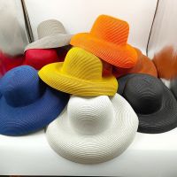 hat 2023 new Hepburn style womens sun foldable beach big brim travel sunscreen шляпа соломенная