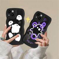 เคสโทรศัพท์สำหรับ Vivo V25E Y16 Y22 Y12A Y35 Y21T Y21S Y15 Y17 Y11 Y50การ์ตูนตลกน่ารัก Y12S ฝาหลัง Y15S Y15A Y20S Y33S Y12 Y30เกราะผีขอบคลื่นเกราะ TPU กันกระแทกฝน