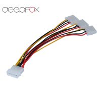 Deepfox 4 Pins Molex ชาย3พอร์ต Molex Ide หญิง Power Splitter คอมพิวเตอร์อะแดปเตอร์4 Pins Ide สายไฟ