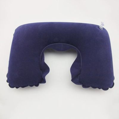 ❀ 1Pcs Soft Inflatable U-shape Neck Pillow Portable Portable Car Air Flight Head Neck Cushion Home Office Nap Neck Rest Cushion